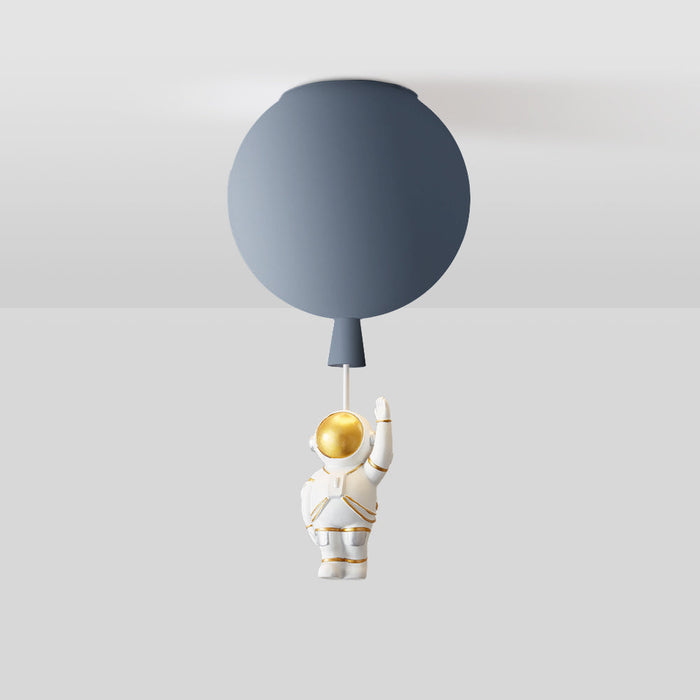Nowoczesna Lampa Sufitowa LED Księżyc i Astronauta – Oświetlenie do Sypialni i Pokoi Zabaw, Średnica 25/30/35 cm 0