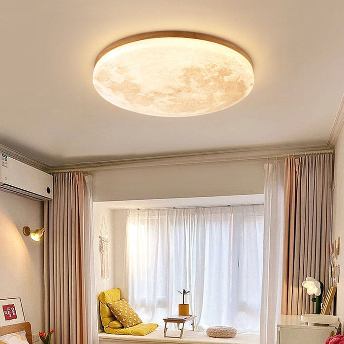 Nowoczesna Lampa Sufitowa LED Moonlamp do Salonu i Sypialni - Minimalistyczny Design 2