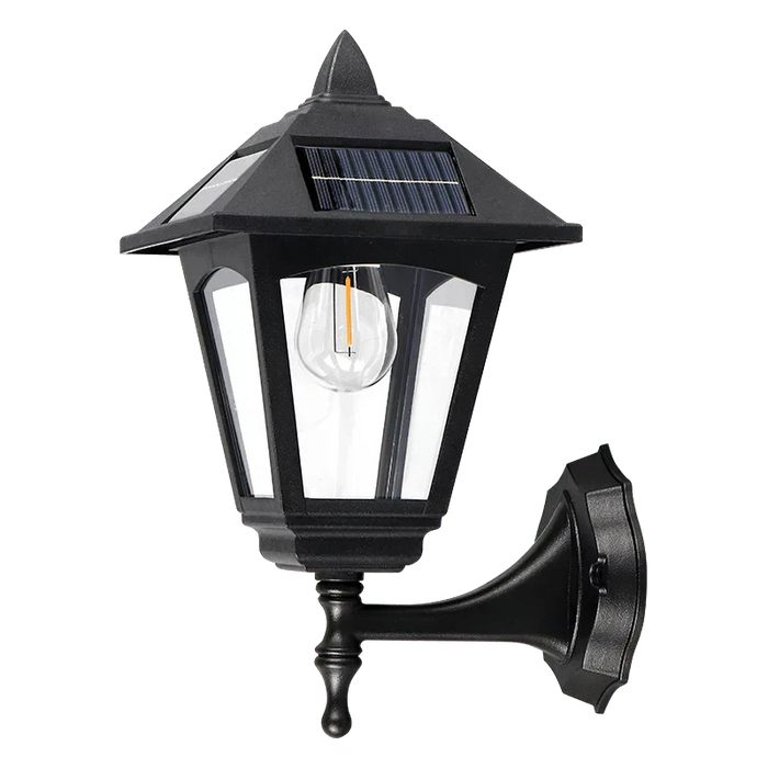 Kinkiet Solarny Zewnętrzny z Nowoczesnym Designem – Ekologiczne Oświetlenie do Ogrodów i Tarasów, IP65, E27 LED 5