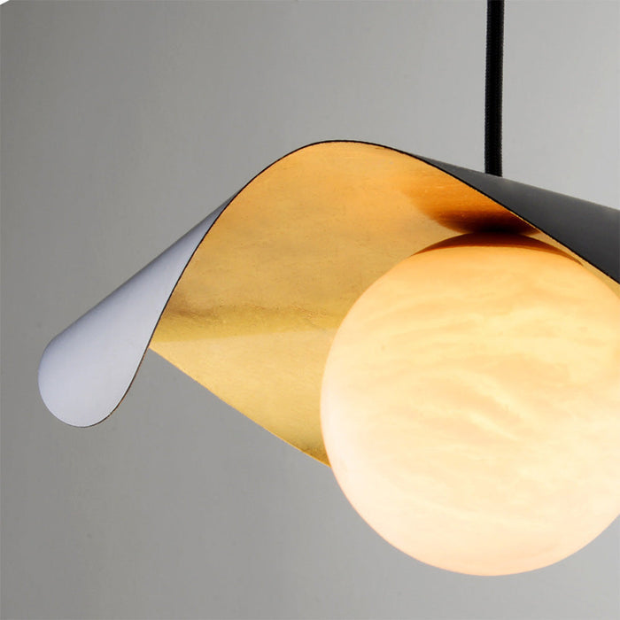 Nowoczesna Lampa Wisząca z Hiszpańskiego Marmuru do Salonu i Jadalni – Regulowana Długość, Elegancka i Funkcjonalna 7