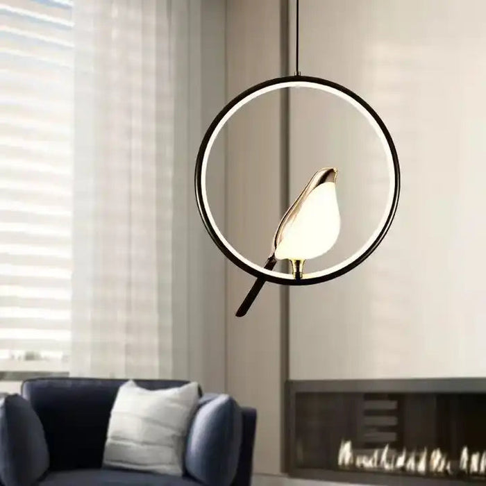Nowoczesna Lampa Wisząca z Złotym Akcentem do Salonów i Innych Wnętrz – Elegancki Żyrandol Metalowo-Szklany 4