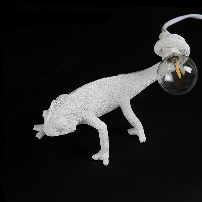 Nowoczesna Lampa Stołowa z Żywicy w Kształcie Jaszczurki – Unikalne Lampy Stołowe do Salonu, Oświetlenie LED, 19 cm 6