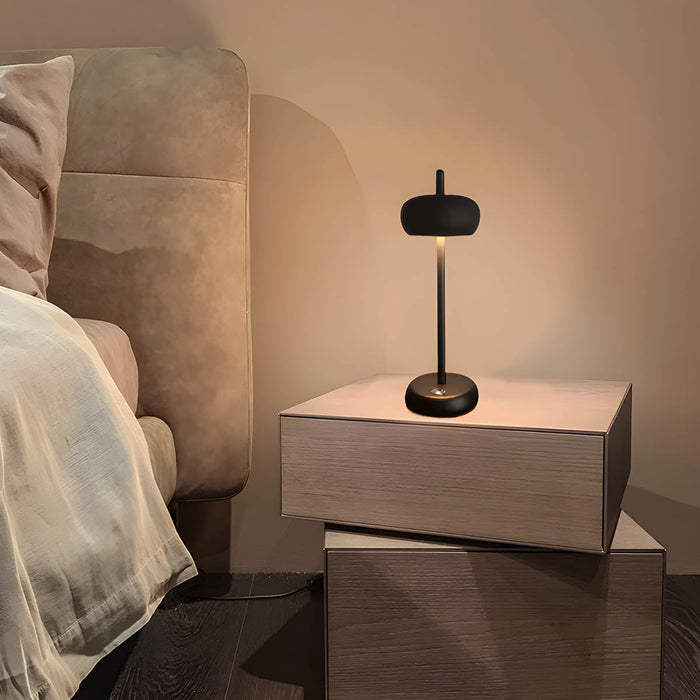 Nowoczesna Lampa Stołowa Rine z Regulacją Jasności – Metalowa, Minimalistyczna Lampka do Salonu i Biura 3