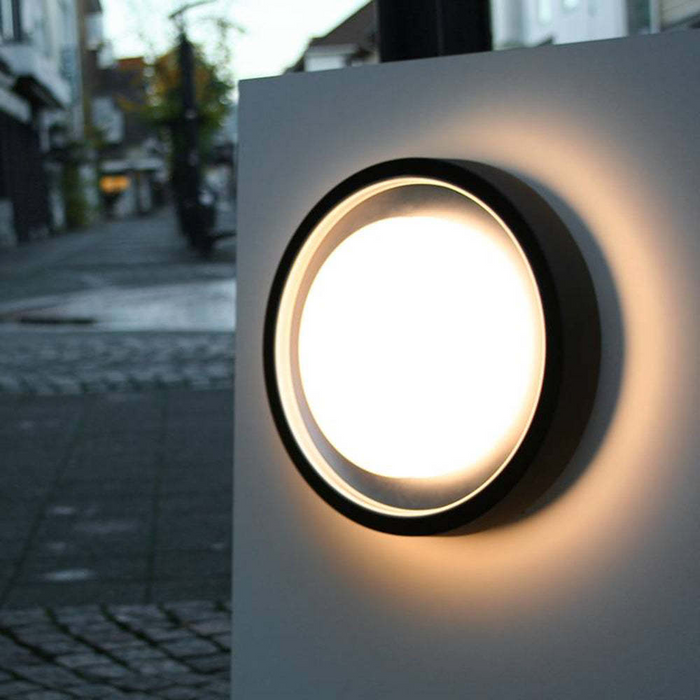 Nowoczesna Lampa Sufitowa LED Okrągła IP65 w Czarnym Kolorze – Stylowe Oświetlenie do Wnętrz i na Zewnątrz 0