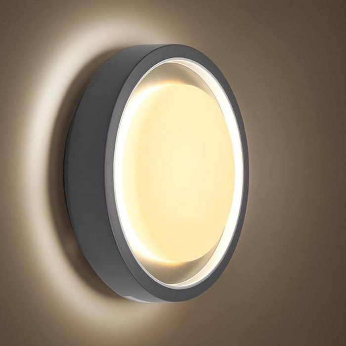 Nowoczesna Lampa Sufitowa LED Okrągła IP65 w Czarnym Kolorze – Stylowe Oświetlenie do Wnętrz i na Zewnątrz 2