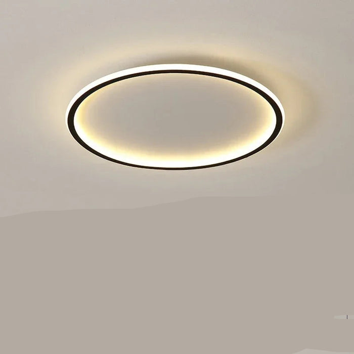 Nowoczesna Lampa Sufitowa LED Okrągła w Stylu Skandynawskim do Salonów i Wnętrz 0