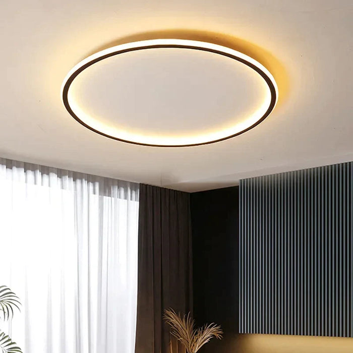 Nowoczesna Lampa Sufitowa LED Okrągła w Stylu Skandynawskim do Salonów i Wnętrz 1