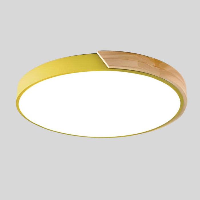 Yellow / D23CM(9")-12W / With wood