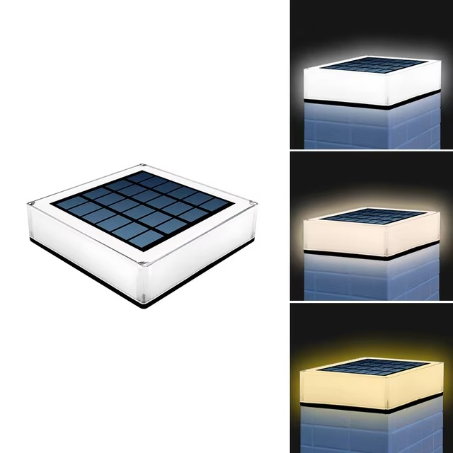 Nowoczesna Lampa Solarno-LED do Ogrodu, Wodoodporna, Ekologiczna, Stojąca, Energooszczędna, IP65, 2,4 W 0
