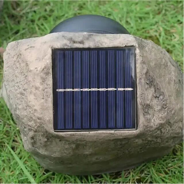 Nowoczesna Lampa Ogrodowa Solarno-LED w Kształcie Kamienia – Wodoodporna, Regulowana Głowica, 17 x 20 cm 5