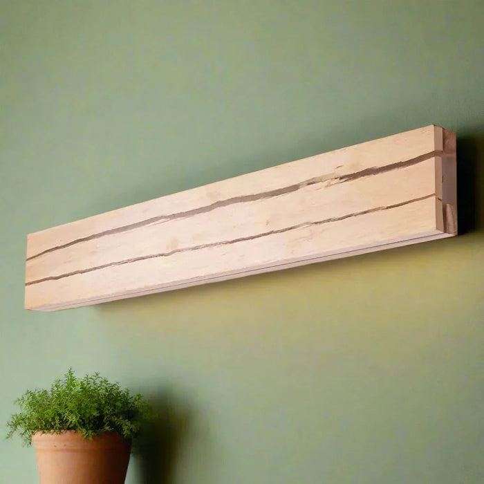 Nowoczesny Kinkiet Ścienny z Drewnianymi Pęknięciami – Lampa LED do Sypialni i Salonu, Ciepłe Światło 4