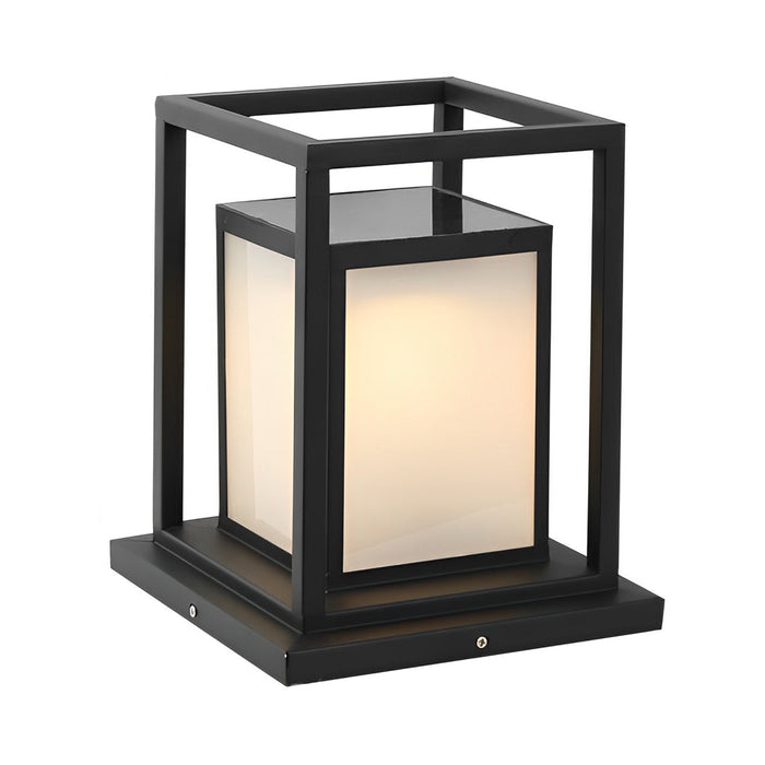 Nowoczesna Wodoodporna Lampa Ogrodowa LED Stojąca z Stali Nierdzewnej – Czarna, IP65, Zasilanie Słoneczne 8