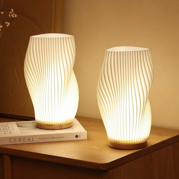 Nowoczesna Lampa Wavecrest z Funkcją Ściemniania i Portem USB – Elegancka Lampa do Biura, Sypialni i Salonu 3