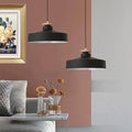 Nowoczesna Lampa Wisząca z Drewna i Aluminium do Kuchni E27 220V – Elegancka Lampa nad Stół do Jadalni i Salonu 0