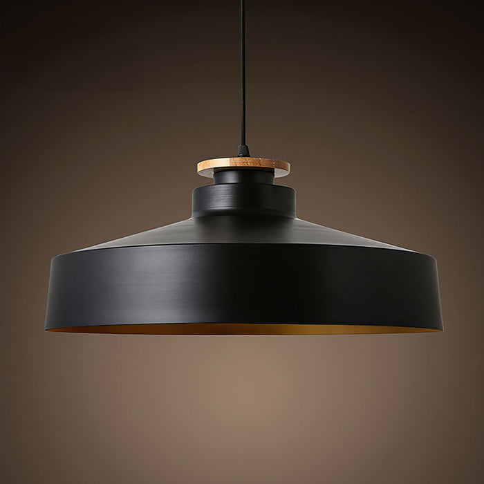 Nowoczesna Lampa Wisząca z Drewna i Aluminium do Kuchni E27 220V – Elegancka Lampa nad Stół do Jadalni i Salonu 3
