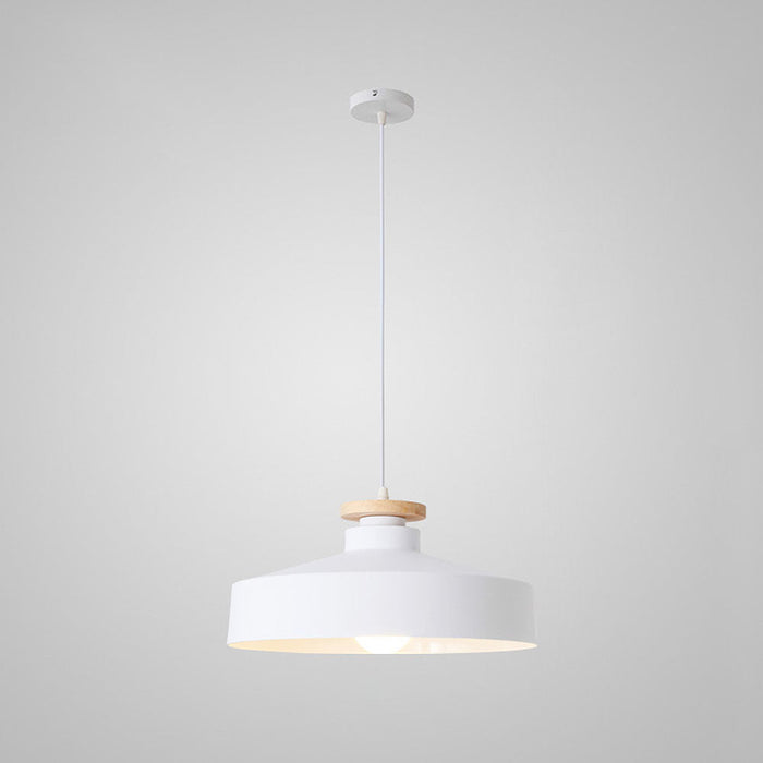 Nowoczesna Lampa Wisząca z Drewna i Aluminium do Kuchni E27 220V – Elegancka Lampa nad Stół do Jadalni i Salonu 5