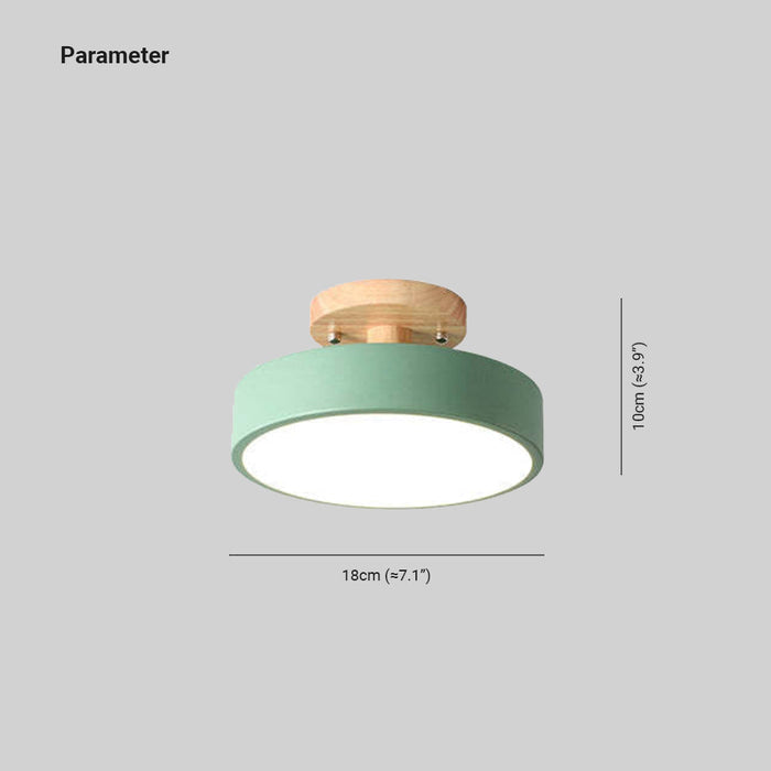 Nowoczesna Lampa Sufitowa LED z Drewna do Salonów i Sypialni – Minimalistyczny Design, Funkcja Przyciemniania, 36 W 4