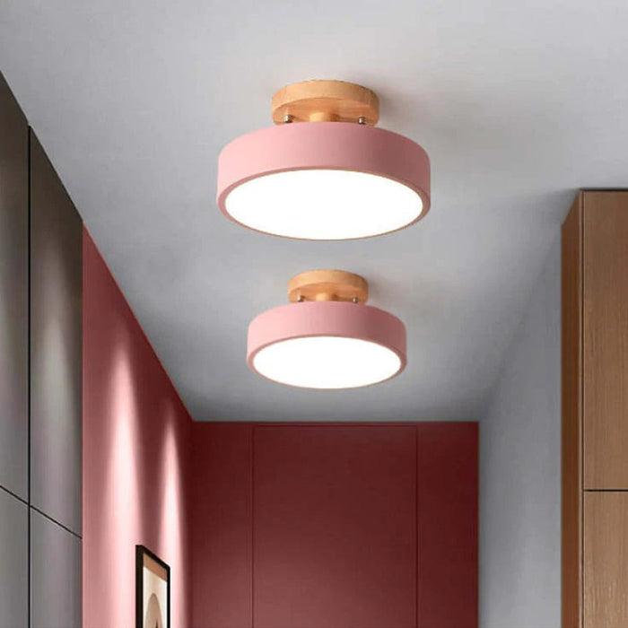 Nowoczesna Lampa Sufitowa LED z Drewna do Salonów i Sypialni – Minimalistyczny Design, Funkcja Przyciemniania, 36 W 5