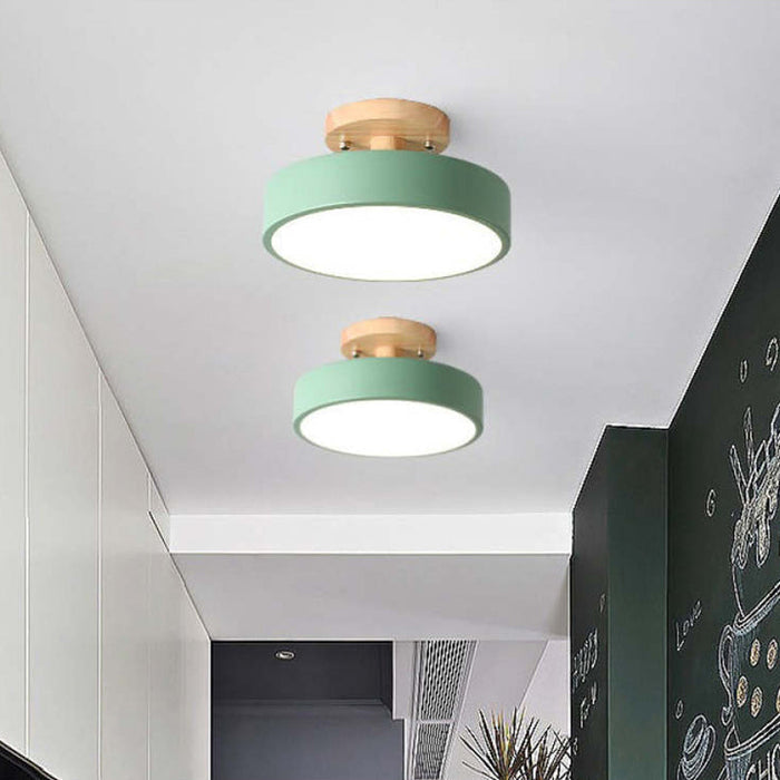 Nowoczesna Lampa Sufitowa LED z Drewna do Salonów i Sypialni – Minimalistyczny Design, Funkcja Przyciemniania, 36 W 6
