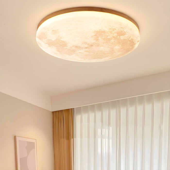 Lampa Sufitowa LED Księżycowa Monza – Smukły Design do Salonu i Sypialni, Średnice 26/38/48 cm, Ciepłe Białe Światło 3