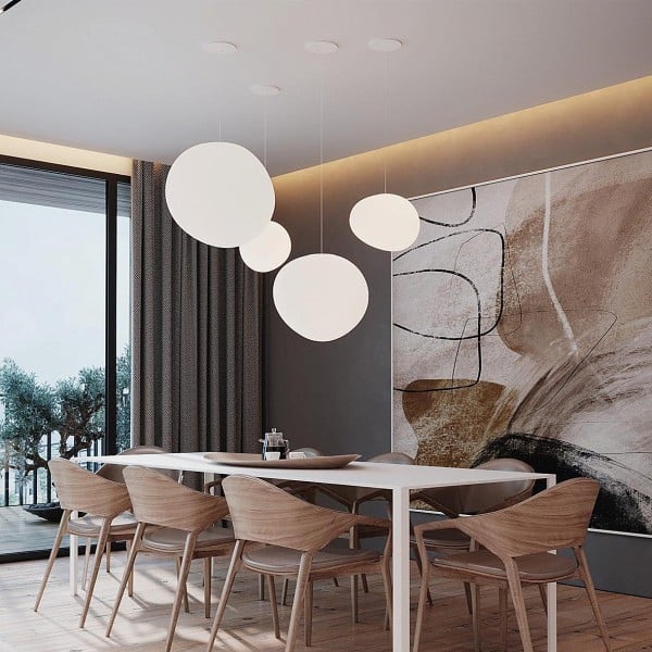 Lampa Wisząca Nado z Ręcznie Dmuchanym Szkłem – Minimalistyczny Design 1