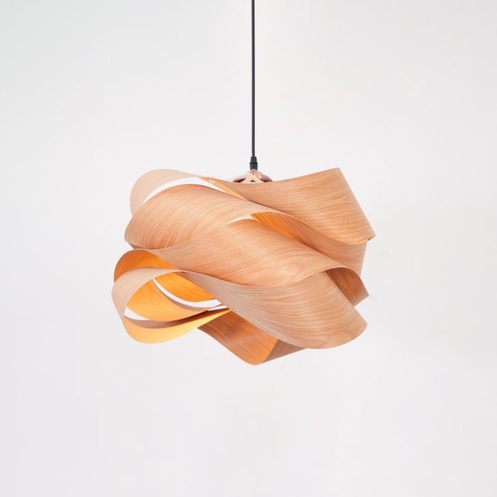Lampa wisząca z naturalnego drewna – Elegancki dodatek do nowoczesnych wnętrz 0