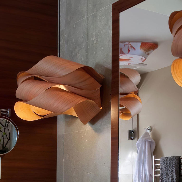 Lampa wisząca z naturalnego drewna – Elegancki dodatek do nowoczesnych wnętrz 3