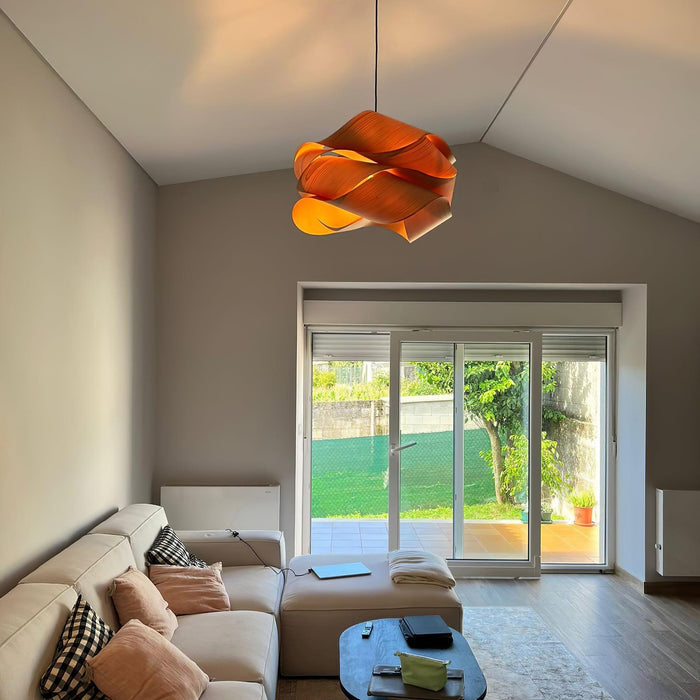 Lampa wisząca z naturalnego drewna – Elegancki dodatek do nowoczesnych wnętrz 5