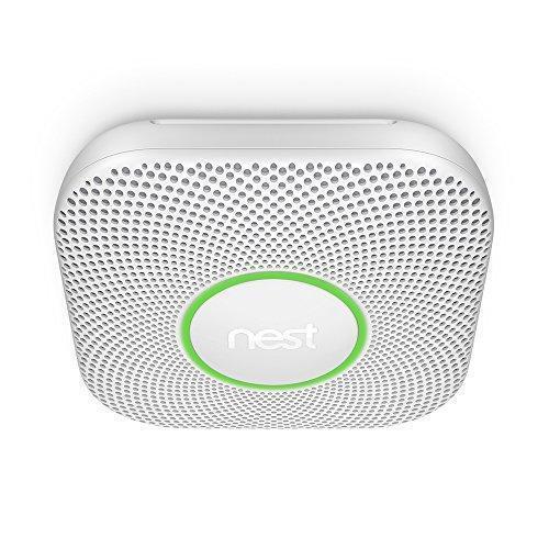 Nest Protect 2nd Generation Smart Smoke/Carbon Monoxide Wired Alarm, White