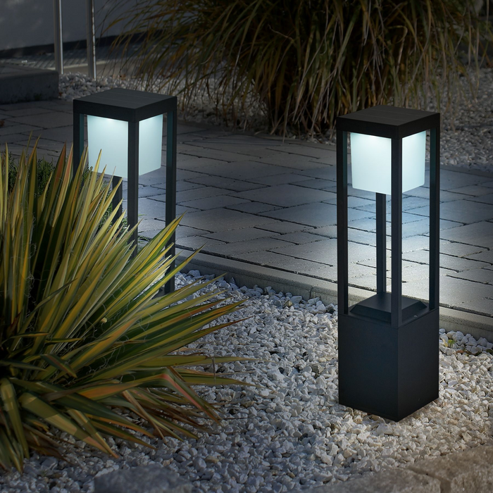 Lampa Solarna Ogrodowa Nimbus Cube 60 cm – Ekologiczne Oświetlenie LED, Wodoodporna, Nowoczesny Design 3