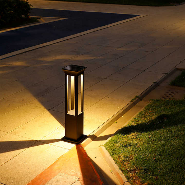 Lampa Ogrodowa Solarna Nimbus z LED – Elegancka Latarnia z Aluminium, Wodoodporna IP54, 60 cm 3