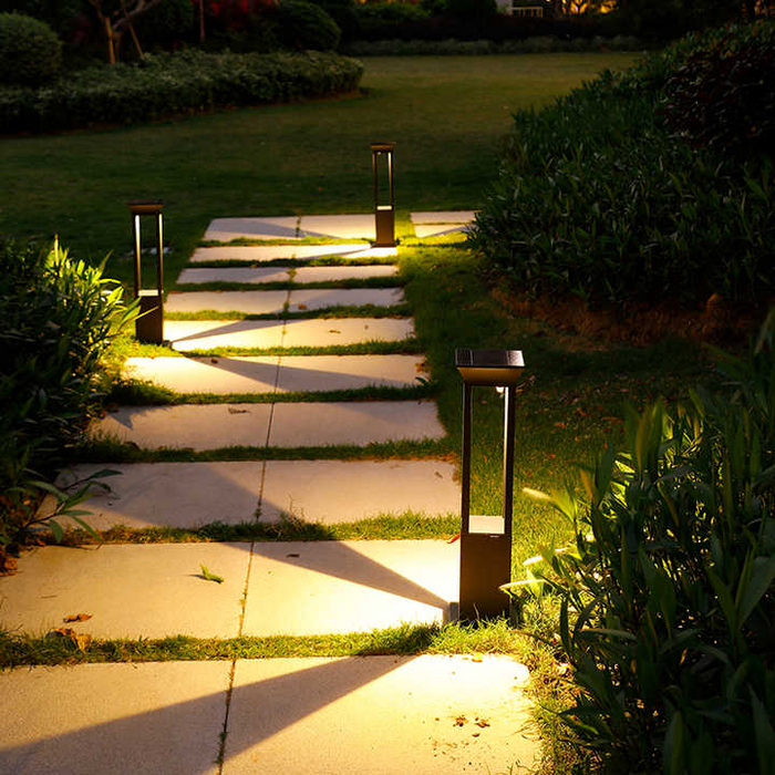 Lampa Ogrodowa Solarna Nimbus z LED – Elegancka Latarnia z Aluminium, Wodoodporna IP54, 60 cm 4