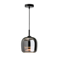 Lampa Wisząca Nordic Black Glass - Elegancki Żyrandol LED do Salonu i Jadalni, Oświetlenie nad Stół, Szkło Czarne 0