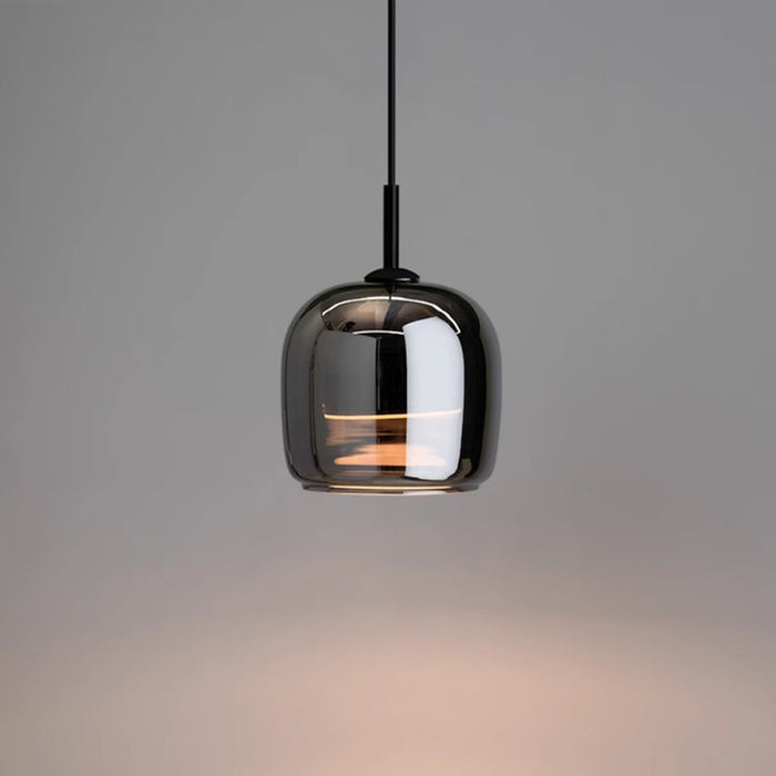 Lampa Wisząca Nordic Black Glass - Elegancki Żyrandol LED do Salonu i Jadalni, Oświetlenie nad Stół, Szkło Czarne 1