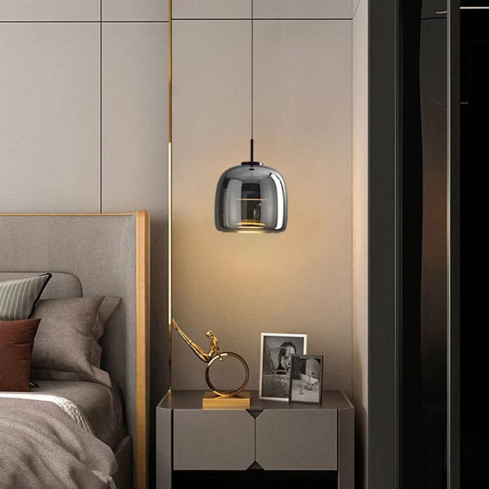 Lampa Wisząca Nordic Black Glass - Elegancki Żyrandol LED do Salonu i Jadalni, Oświetlenie nad Stół, Szkło Czarne 7