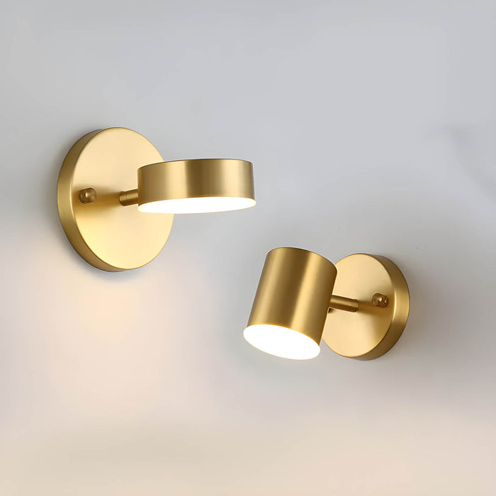 Kinkiet Ścienny LED Nordic Copper z Żelazną Ramą – Eleganckie Oświetlenie do Sypialni i Salonu 1