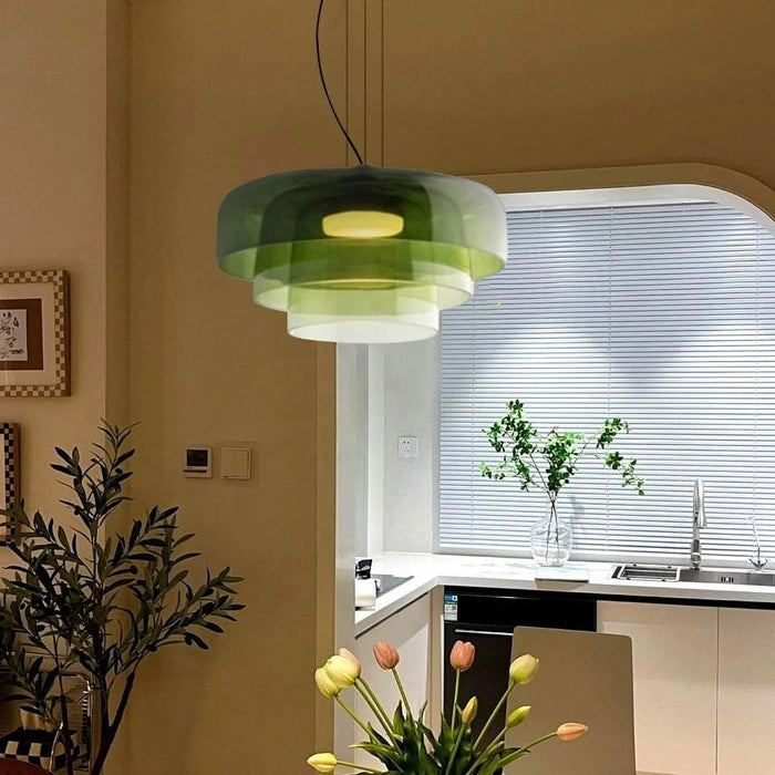 Lampa Wisząca Nordic z Szkła i Metalu, Regulowana Długość, Oświetlenie do Salonu, Ciepłe Światło, Idealna nad Stół 1