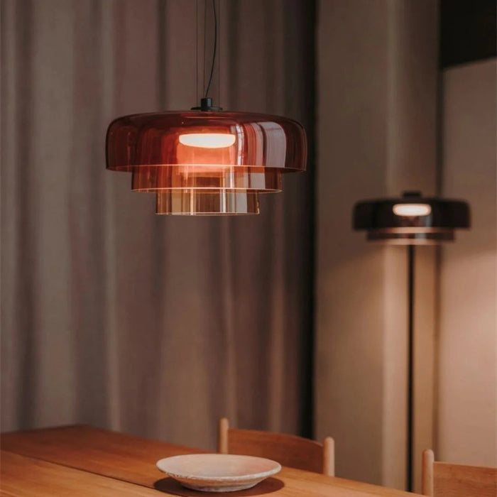 Lampa Wisząca Nordic z Szkła i Metalu, Regulowana Długość, Oświetlenie do Salonu, Ciepłe Światło, Idealna nad Stół 4