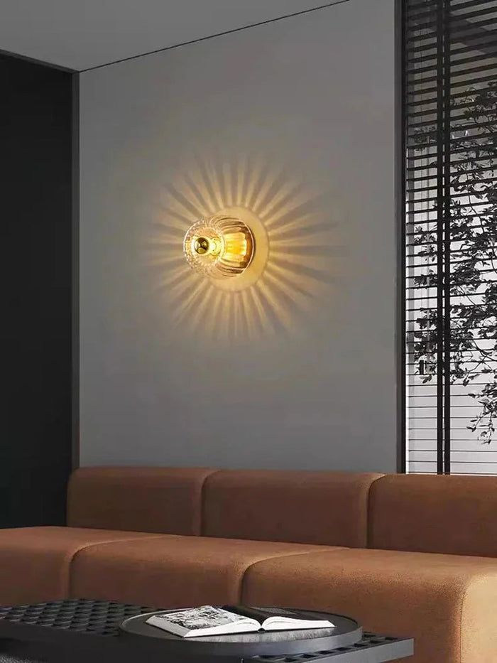 Lampa Ścienna Bauhaus w Stylu Nordyckim z Metalu i Szkła E14 – Elegancki Kinkiet Ścienny do Salonu i Korytarza 3