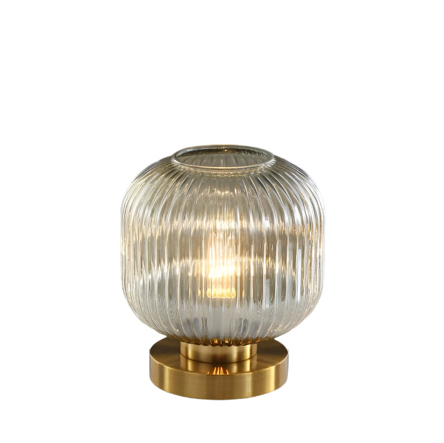 Lampa Stołowa Szklana w Stylu Nordyckim – Elegancka Lampa do Salonów i Sypialni, Średnica 13 cm i 20 cm 7