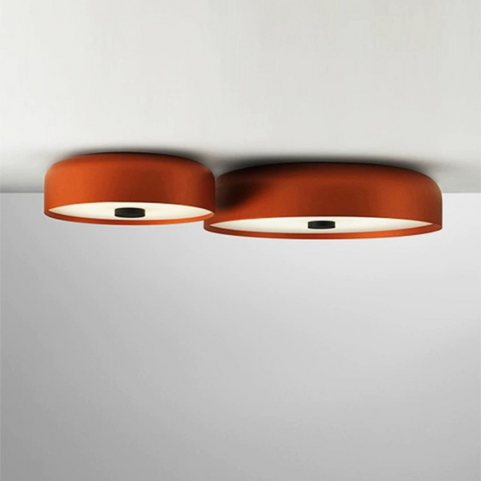 Lampa Sufitowa LED w Stylu Nordyckim – Okrągła z Metalowym Wykończeniem, Ciepłe Światło do Salonu i Sypialni 4