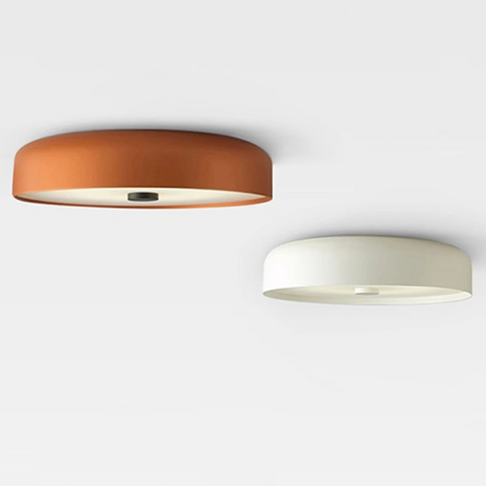 Lampa Sufitowa LED w Stylu Nordyckim – Okrągła z Metalowym Wykończeniem, Ciepłe Światło do Salonu i Sypialni 7