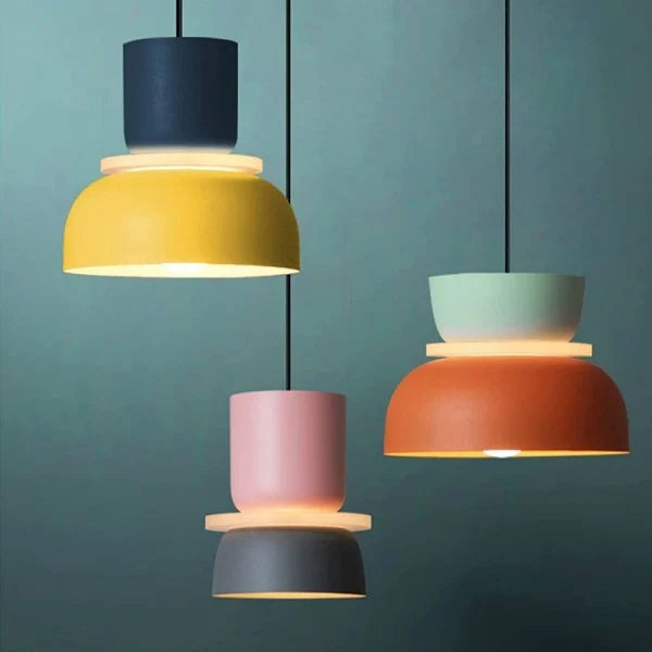 Lampa Wisząca Nordic w Stylu Skandynawskim – Lampa do Salonu, Kuchni i Jadalni z Aluminium i Akrylu, Oświetlenie E27 1