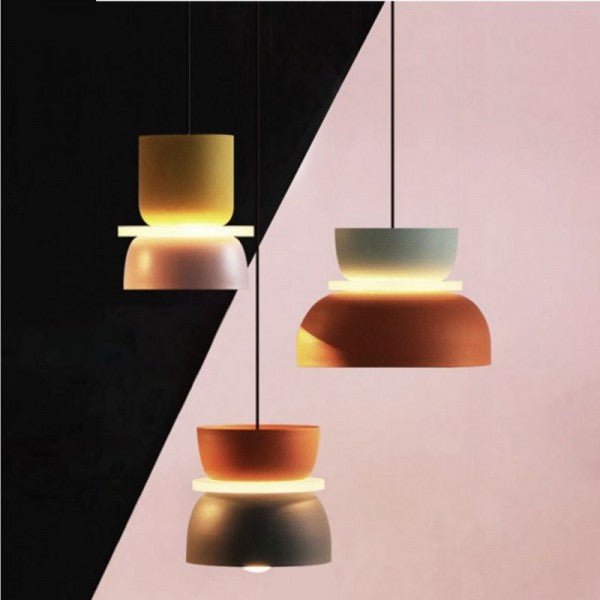 Lampa Wisząca Nordic w Stylu Skandynawskim – Lampa do Salonu, Kuchni i Jadalni z Aluminium i Akrylu, Oświetlenie E27 2