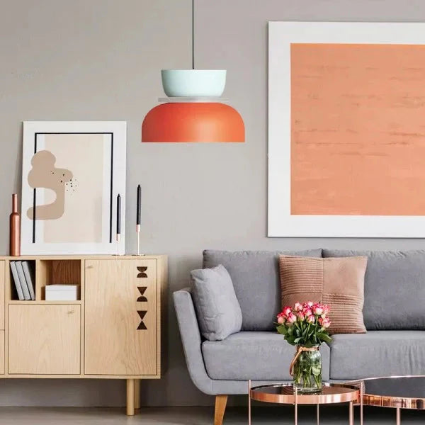 Lampa Wisząca Nordic w Stylu Skandynawskim – Lampa do Salonu, Kuchni i Jadalni z Aluminium i Akrylu, Oświetlenie E27 5