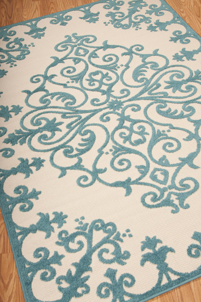 NourisonRugs-Aloha-Aqua-ALH12AQU