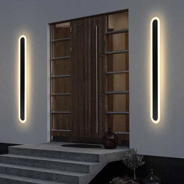 Lampa Zewnętrzna Nad Drzwi z Kutego Żelaza, Wodoodporna LED do Użytku na Dom, Nowoczesny Design IP65 4