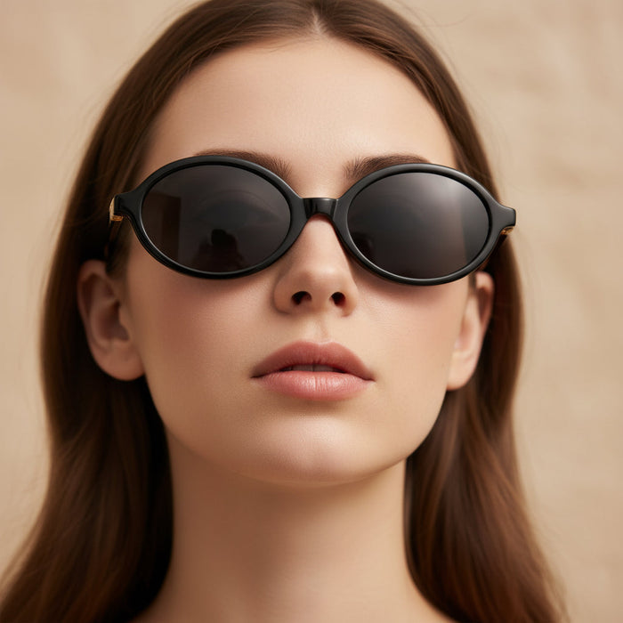 Okulary przeciwsłoneczne owalne w stylu retro z ochroną UV400 – lekka, mała oprawka dla kobiet 2