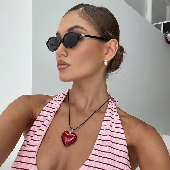 Okulary przeciwsłoneczne owalne w stylu retro z ochroną UV400 – lekka, mała oprawka dla kobiet 3