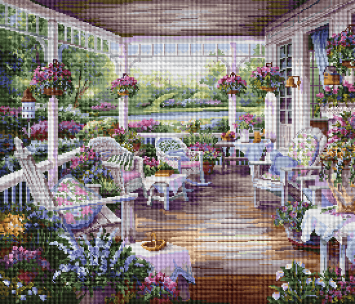 Patio with Baskets